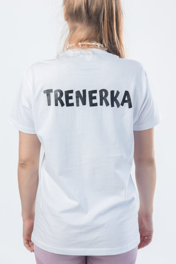Biały Akro T-shirt- klasyk - obrazek 2